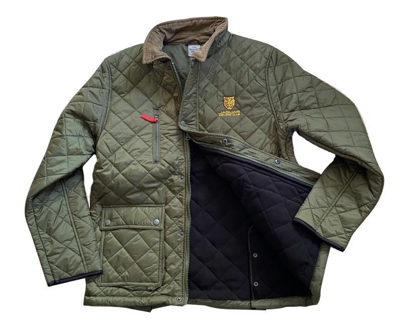 Lined Quilted Rally Jacket - Olive